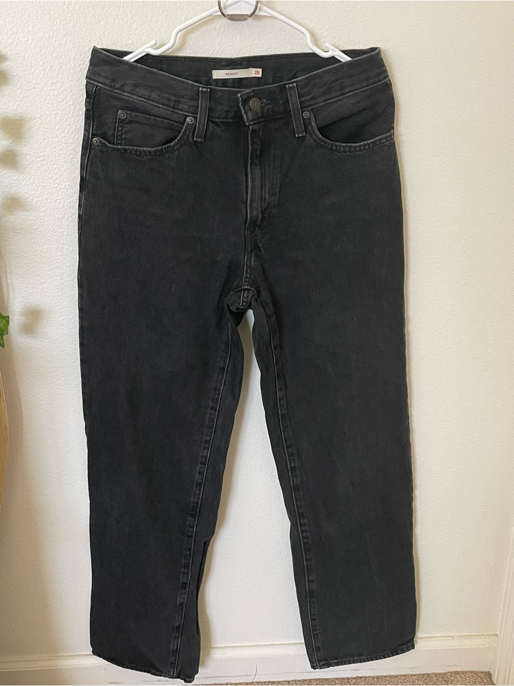 LEVI'S 501 BLACK DENIM JEANS WOMENS